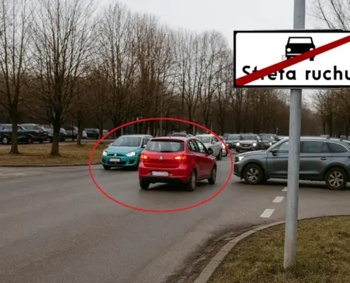 3 дорожных знака в Польше, когда на перекрёстке правило правой руки НЕ действует