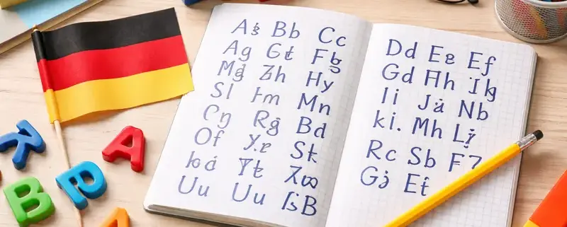 Немецкий алфавит с транскрипцией